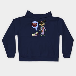 Sad Zombie Girl Kids Hoodie